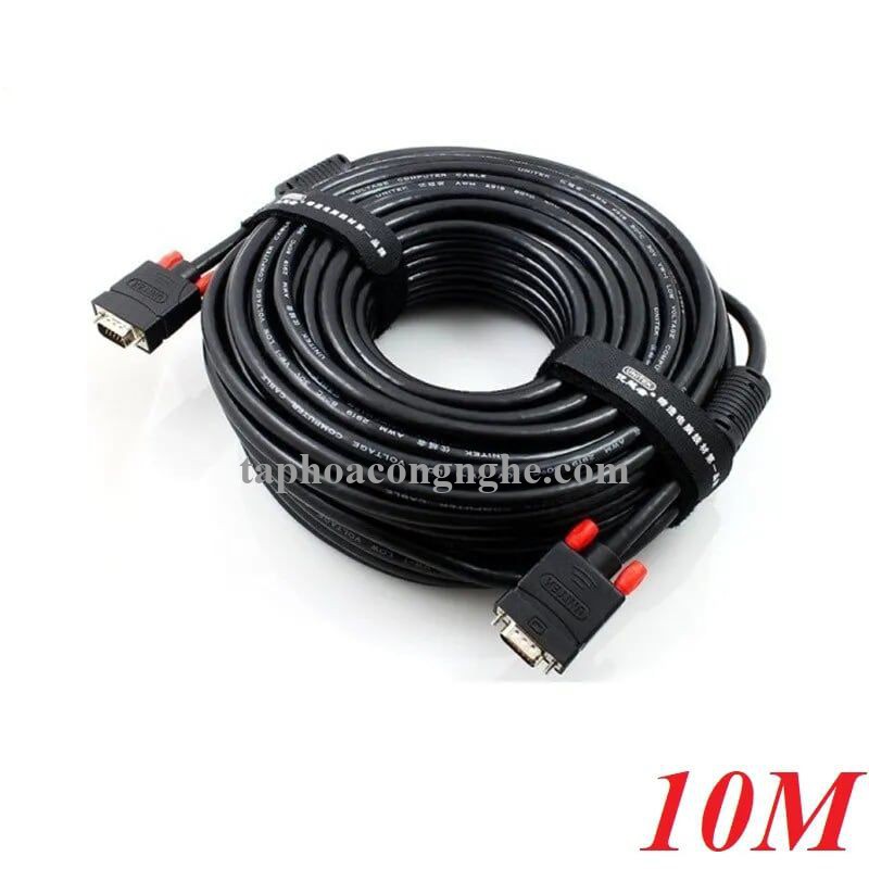 Unitek 96617 Y-C506G 3C+6 10M Màu Đen Cáp tín hiệu Vga LCD 30096617